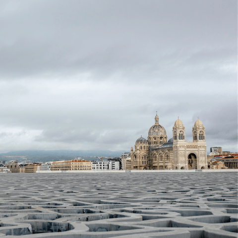 Visit the Mucem and the Cathédrale de la Major, both beckoning you from your terrace