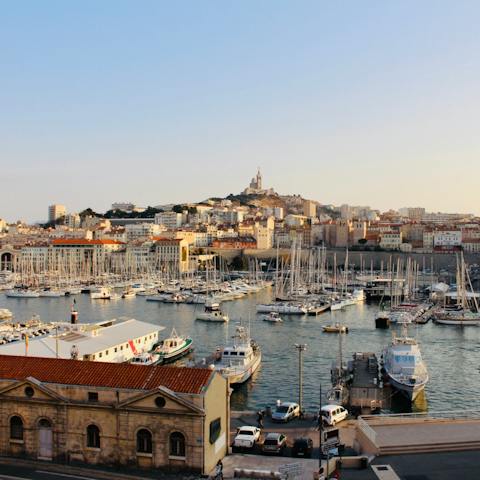 Tootle along Marseille's harbourside, with the Old Port sitting not far from this home