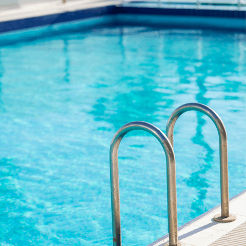 Enjoy a refreshing start to the day with a swim in the communal pool