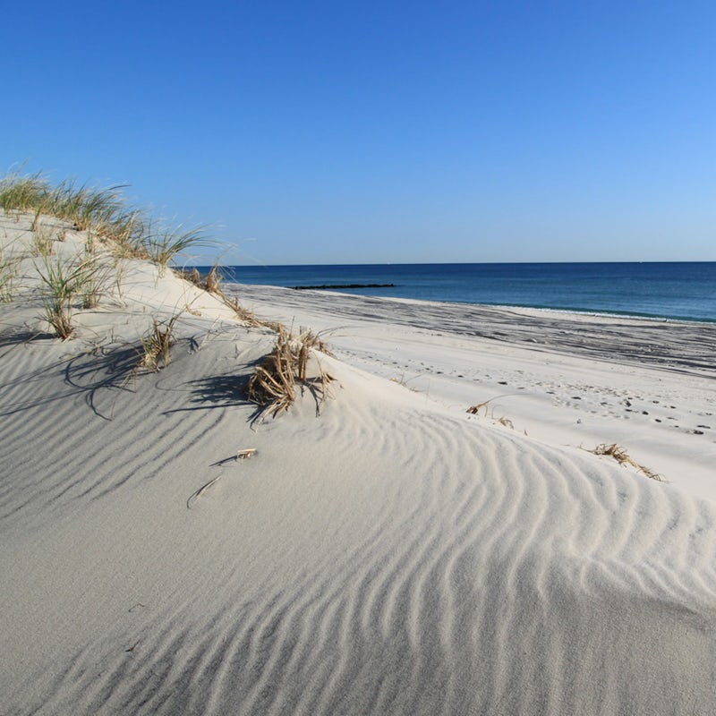 Drive four minutes to Wainscott Beach to splash in the surf