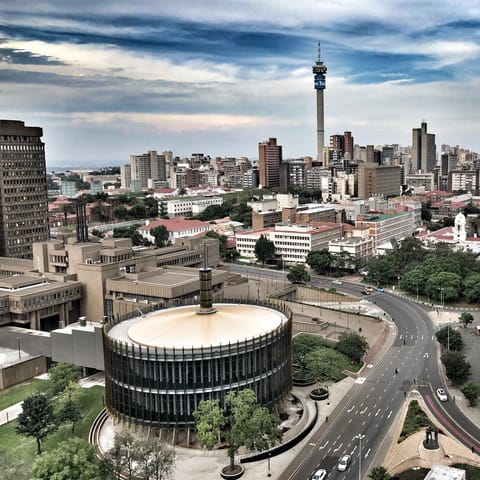 Explore the metropolitan city of Johannesburg, it's a short drive away