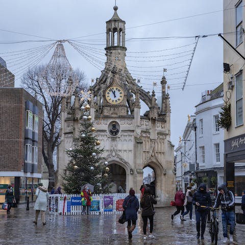 Stay in the centre of old Chichester, a ten-minute walk from the cathedral