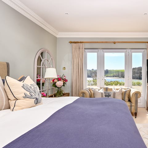 Wake up to gorgeous views of coastal Cornwall from your bedroom window