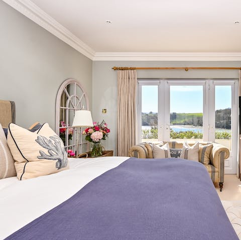 Wake up to gorgeous views of coastal Cornwall from your bedroom window