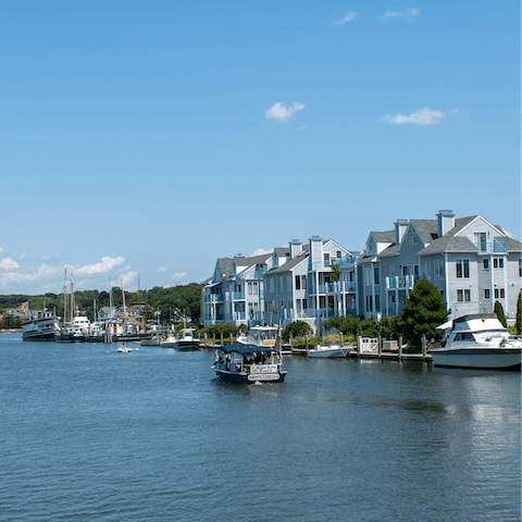Explore the beautiful seaport village of Mystic, a twenty-minute-drive from your front door
