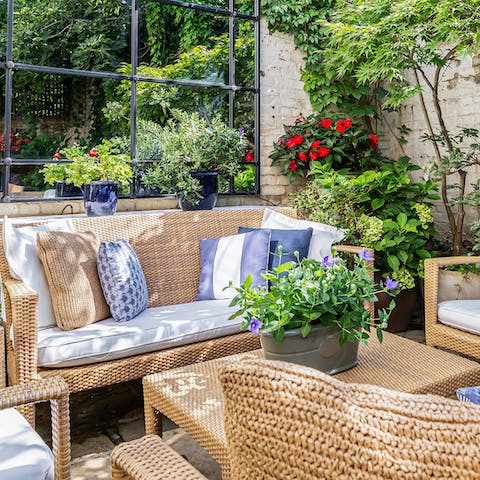 Find your own private oasis in the heart of the city – including patio heaters 