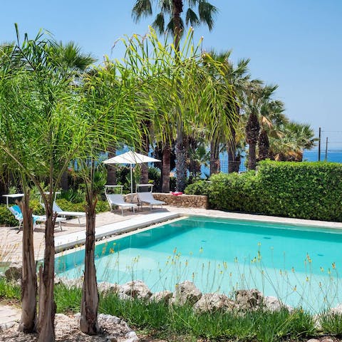 Enjoy the peace and tranquillity of your private garden and swimming pool