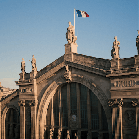 Stay in the heart of Paris, within touching distance of the Gare du Nord