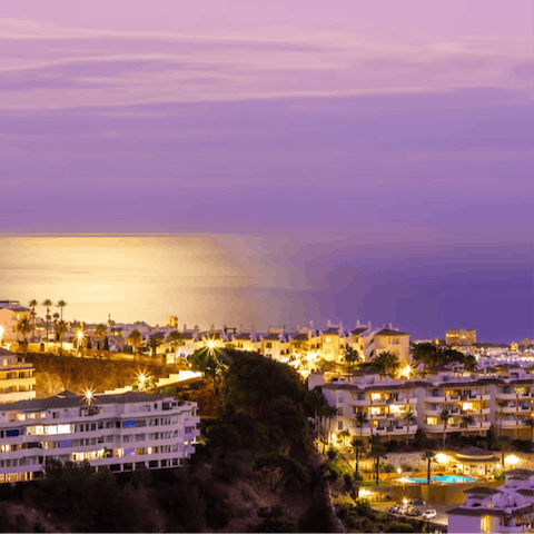 Get your glad rags on for an evening out in Marbella, just a short drive away