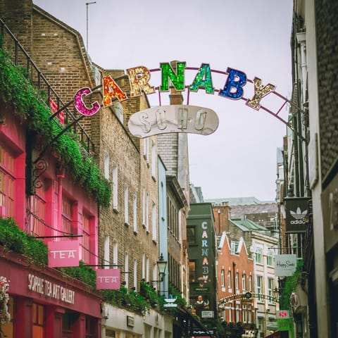 Head out and explore Soho's many shops, restaurants and bars