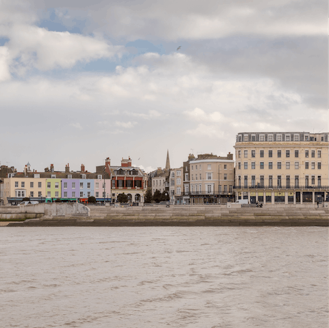 Hop in the car for a tour of Kent's coastal towns – Margate is a thirty-five minute drive