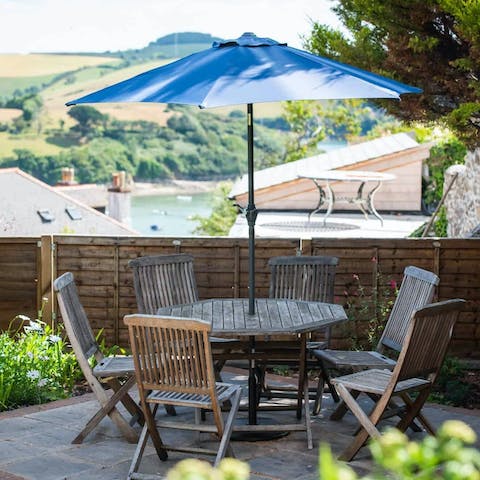 Spend summer afternoons sipping Pimms on the terrace