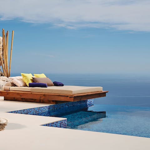Take in the Ionian Sea vistas from the infinity pool