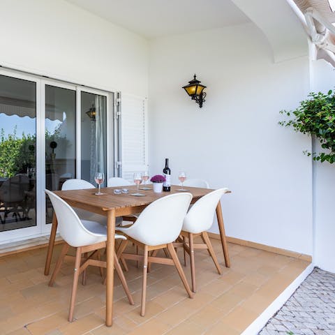 Dine alfresco on some Portuguese delicacies