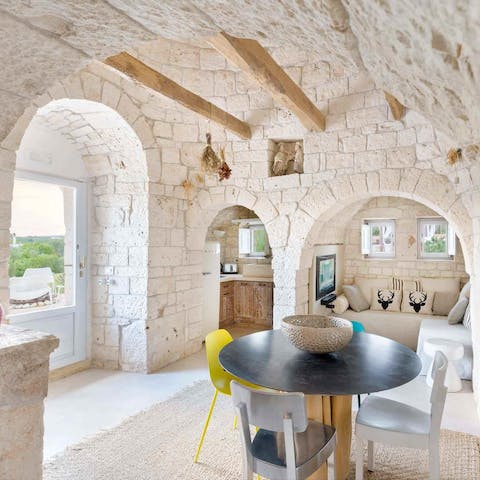 Embrace the rustic charm of this spectacular trullo