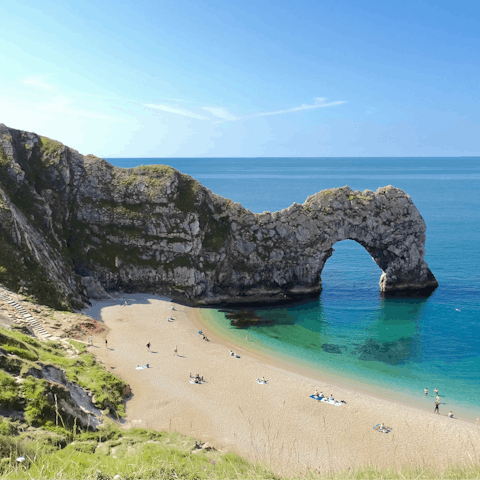 Discover the spectacular Jurassic Coast, which stretches 95 miles from Studland Bay to Exmouth