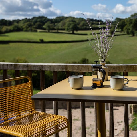 Gaze out over the spectacular rolling landscape of the Blackdown Hills