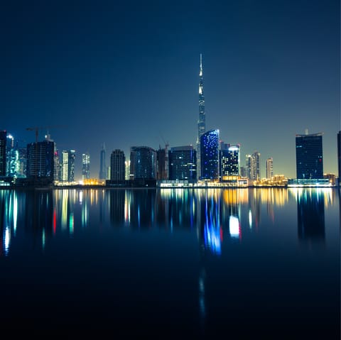 Stay in the lively Downtown Dubai, a short distance from the city's hotspots