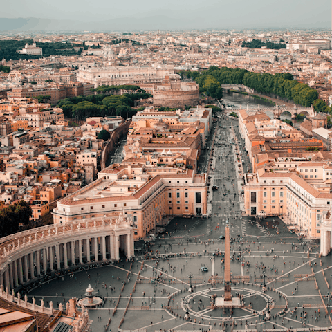 Make the ten minute walk to the Vatican to explore the museums