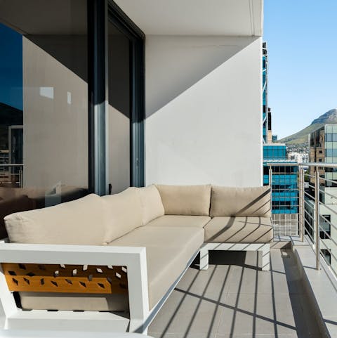 Soak up the South African sun on the private balcony