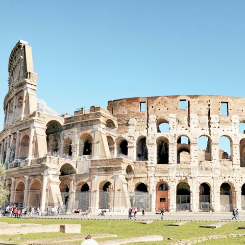 Reach the Colosseum in just five minutes on foot