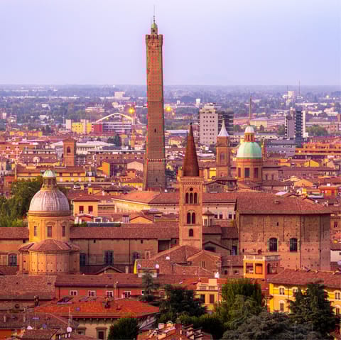 Wander through the charming streets of Bologna