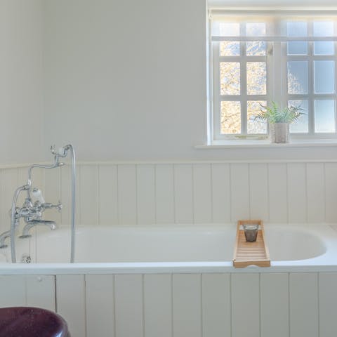 Run yourself a piping hot bath after a long ramble and relax