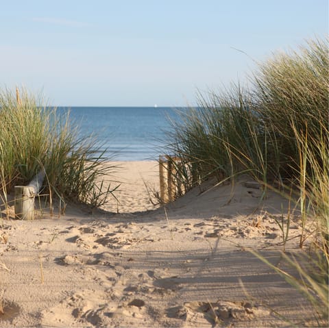 Head to the sandy shores of West Wittering – just a twenty-minute drive