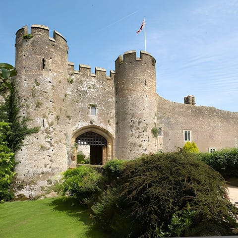Mosey down to the 11th-century Amberley Castle – a three-minute walk