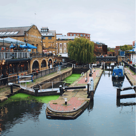 Explore Camden's canals and quirky cafes