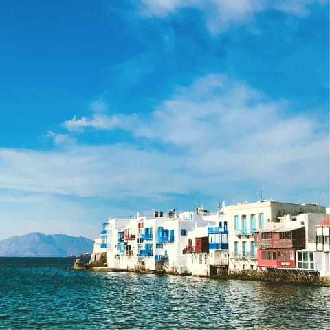 Explore the magical coastline of Mykonos, right on your doorstep