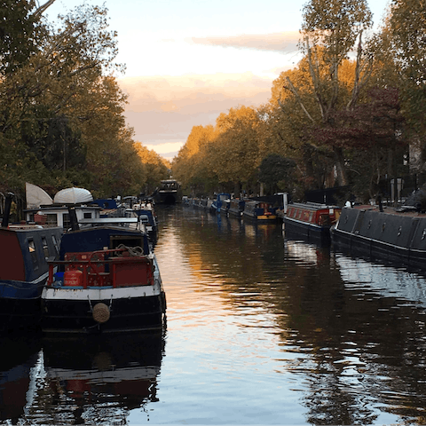 Go for lunch in Little Venice, less than fifteen minutes on foot