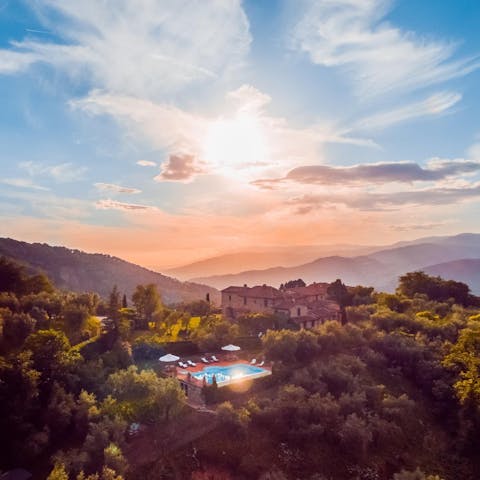 Immerse yourself in the ancient woodland and rolling hills of Tuscany