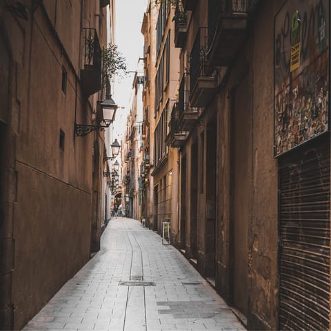 Go out and explore Gràcia's narrow streets and cosy squaress