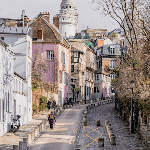 Soak up the history of Montmartre as you stroll its cobbled streets