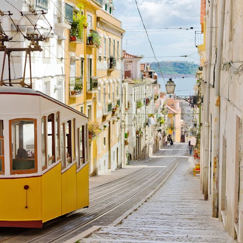 Spend a day exploring the streets of Lisbon – just 30 kilometres away