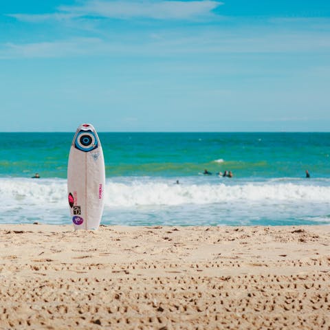 Head to the white sand and turquoise water of Naples Beach, a short drive away