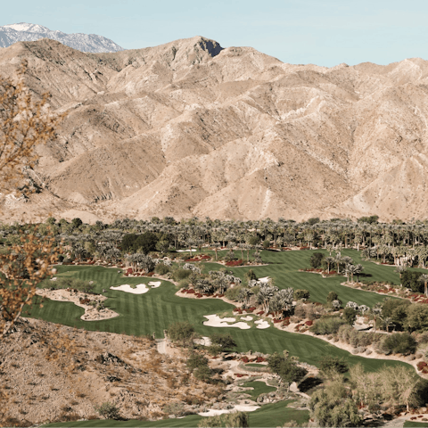 Indulge in one of Palm Springs' many scenic golf courses