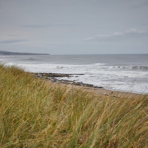 Enjoy long walks along the Northumberland coast – Berwick Beach is a thirteen-minute stroll away