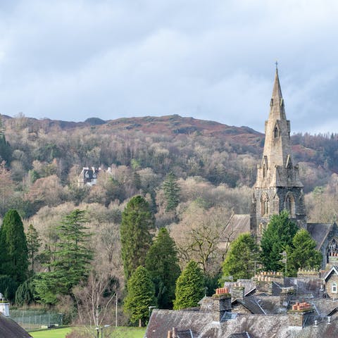 Wake up to postcard panoramas from the bedroom windows