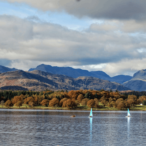 Take a cruise over Lake Windermere, just a short stroll away