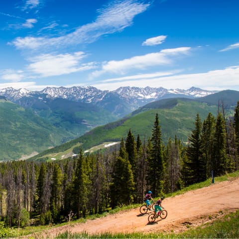 Enjoy the hiking and biking trails in the summer