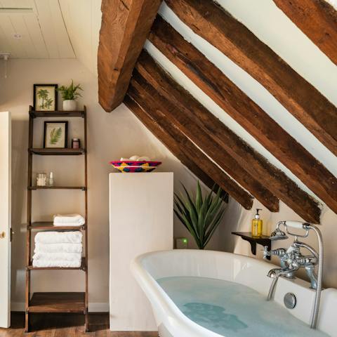 Indulge the senses with a long soak in the bath