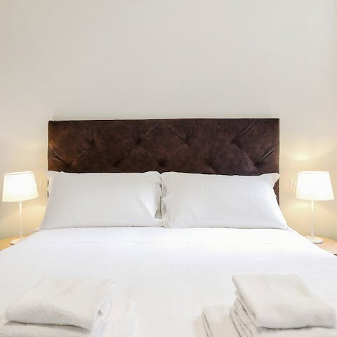 Sleep well in the comfortable bed