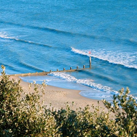 Explore the beaches of Dorset – the nearest is a short walk away