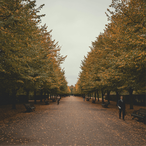 Begin your day with a refreshing stroll through nearby Regent's Park