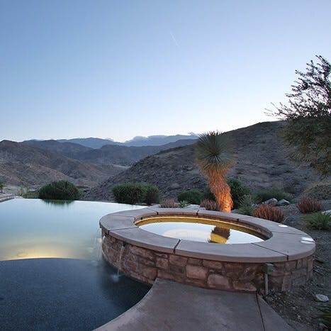 Soak away any stresses of the day in your outdoor hot tub under the stars 