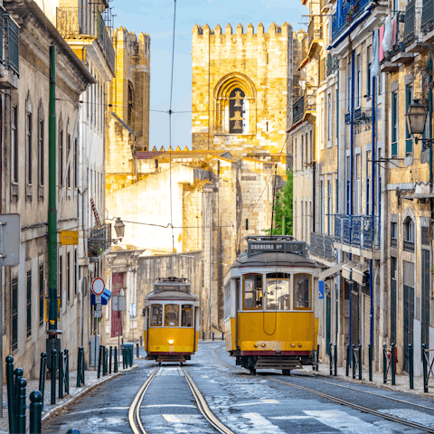 Explore lovely Lisbon on foot or by tram – your home is close to the famous tram #28