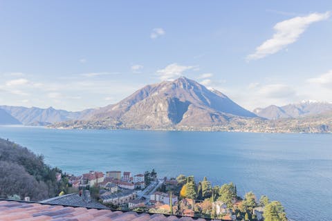Explore Lake Como by boat from your vantage point outside Varenna
