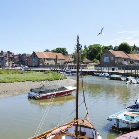 Stroll down to the water from your home